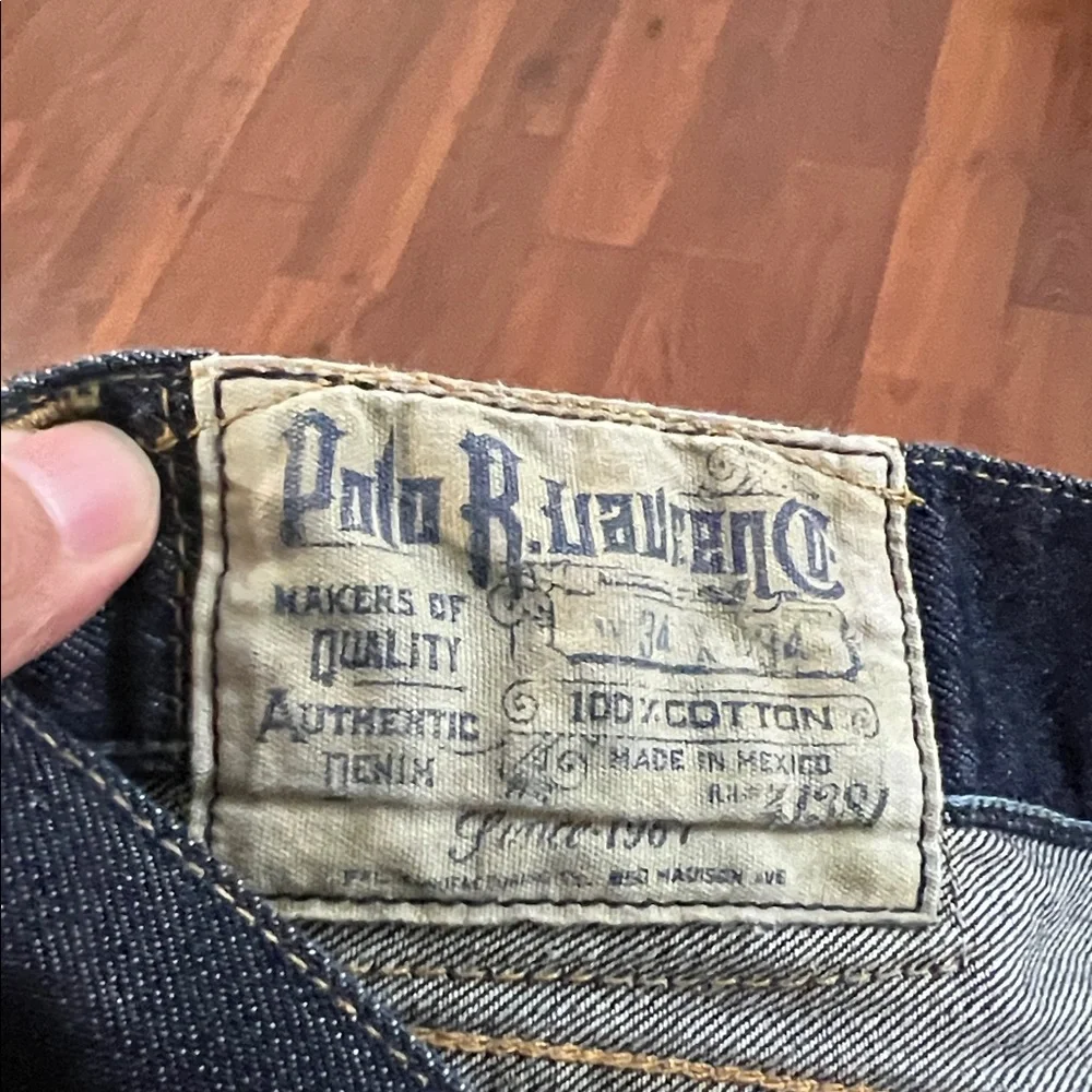 Vintage Y2K Polo Ralph Lauren Dark Blue Straight Jeans